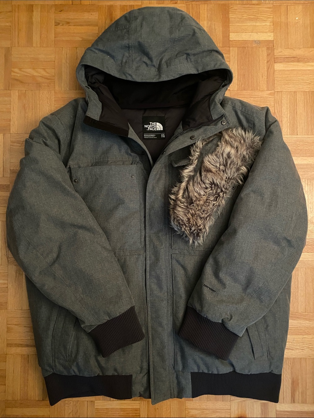 Grey and Black THE NORTH FACE DryVent Parka